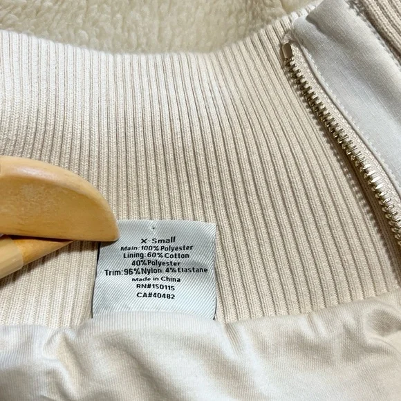 Varley Marney Oversized Fuzzy Jacket Fleece Sherpa - Picture 12 of 16